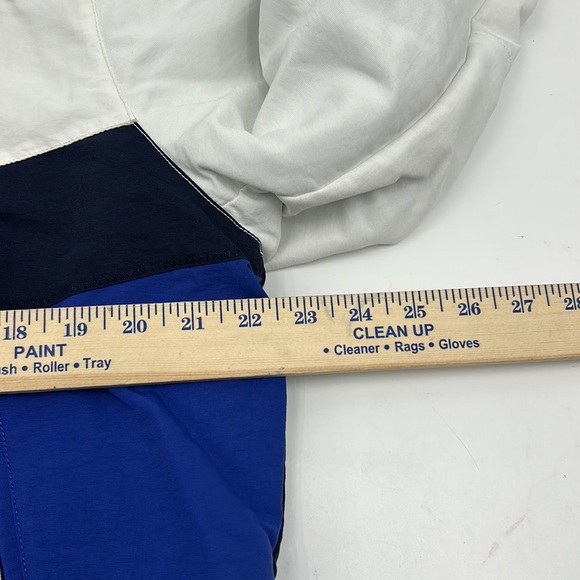 VINTAGE NAUTICA JACKET MENS SIZE LARGE REVERSIBLE BACK FLEECE FULL ZIP JACKET - Picture 9 of 11